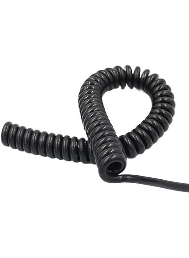 Retractable Coiled Network Cable 20AWG Shielded Twisted Pair Spring Wire Stretch 7 Meter - Image 3