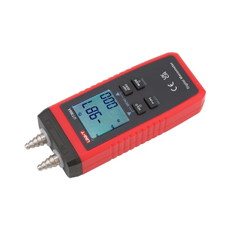 UNI-T Uni-Trend UT366A Digital Manometer Measure P1/P2 Pressure and Measure Wind Speed with Certificates: CE, UKCA - Image 4