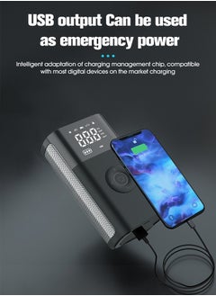 Carsun Electric Cordless Inflatable Car Pump,Air Compressor,Tyre Inflator,Power Bank 150 PSI Fast Inflation with Digital Screen and LED Lighting for Cars,Motorcycles, Bikes,Balls  - Image 3