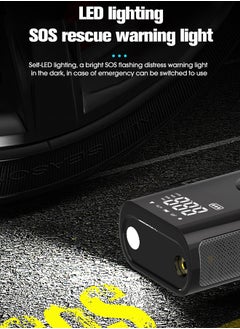 Carsun Electric Cordless Inflatable Car Pump,Air Compressor,Tyre Inflator,Power Bank 150 PSI Fast Inflation with Digital Screen and LED Lighting for Cars,Motorcycles, Bikes,Balls  - Image 4