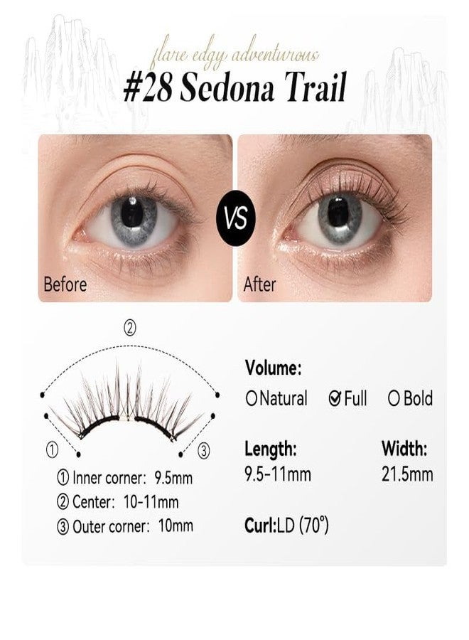 WOSADO Magnetic Eyelashes with Applicator Kit, [No.34 Meow Black] 21.5mm Reusable Magnetic Lashes without Eyeliner, Glue-free False Lashes, Waterproof, Lightweight - Image 4