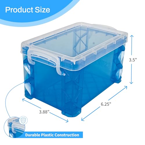 Super Stacker Index Card Box, 3 x 5 Inch Index Cards File Box, Note Holder, Index Card Holder, Photo Boxes Storage, Perfect for 3x5 Index Cards, Recipe Box Holder, Assorted Colors, 1 Count - Image 3