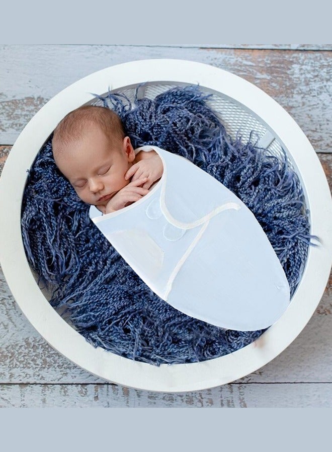 MARGOUN بطانية لف الرضيع حقيبة نوم للأطفال منشفة استحمام الرضيع لف السرير أكياس النوم ملحقات السرير أزرق فاتح - Image 1