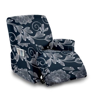 Cortina Super Stretch Printed Recliner Cover Recliner Couch Covers Recliner Chair Cover Form Fitted Non Slip Reclining Slipcovers Deep Blue - pzsku/ZCC8627182F8D3731B90BZ/45/1748264409/9d6544c1-403f-43b4-be29-ac6b5e9c5218
