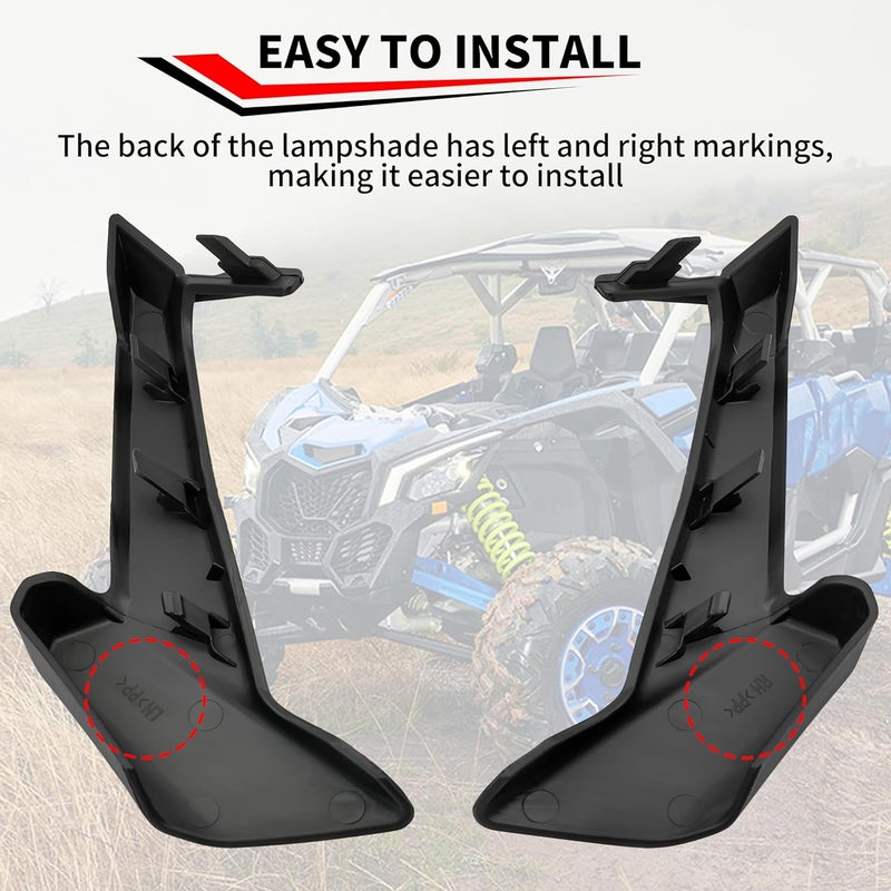KATIMOTO Headlight Covers Trim for Can-Am Maverick X3 2017-2022 - 2PCS - Image 5