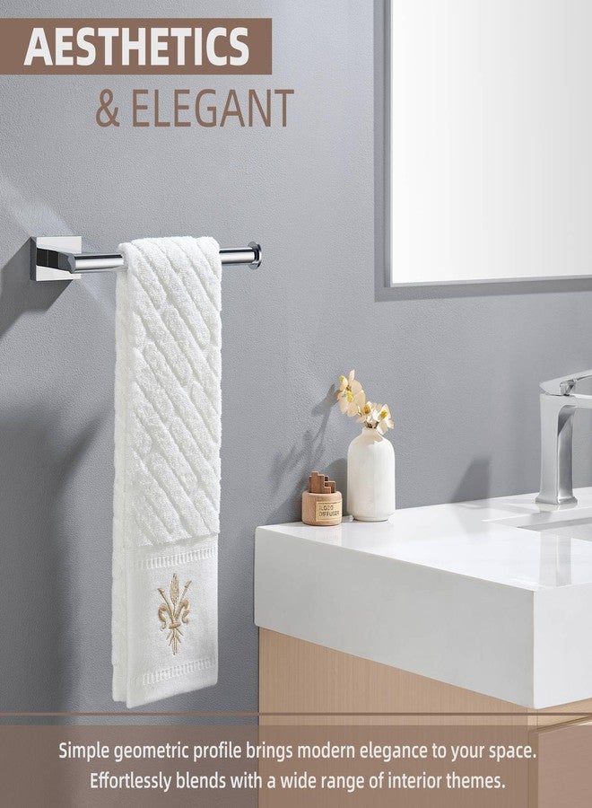 Suyar Bathroom Towel Holder Chrome, SUS 304 Stainless Steel Hand Towel Bar, Wall Mounted - Image 3