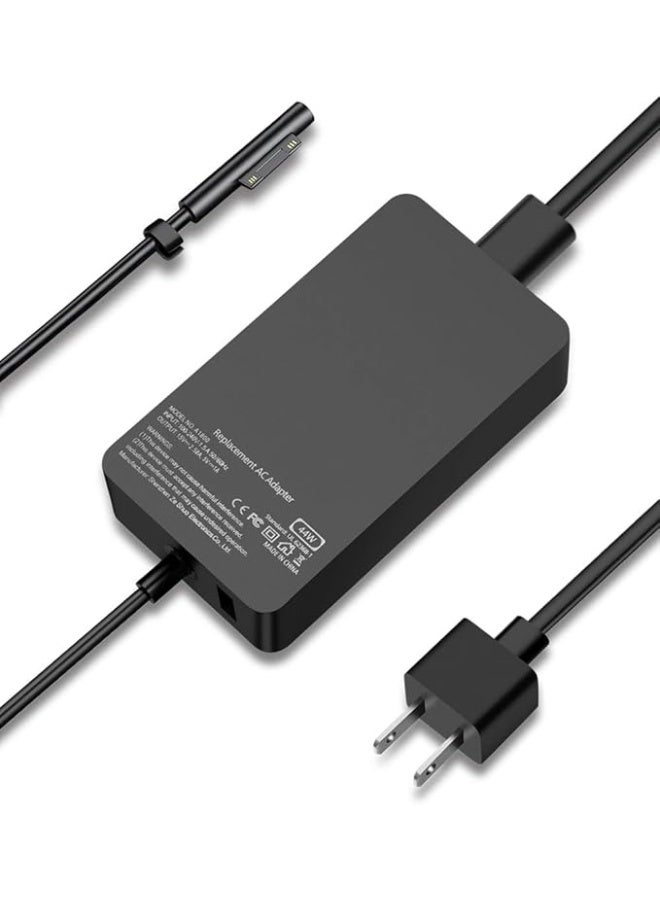 Terabyte Surface Charger, 44W 15V 2.58A Power Supply AC Adapter Charger for Microsoft Surface Pro 3/4/5/6/7, Surface Laptop 3/2/1, Surface Go/Book, with 6ft Power Cord - Image 1