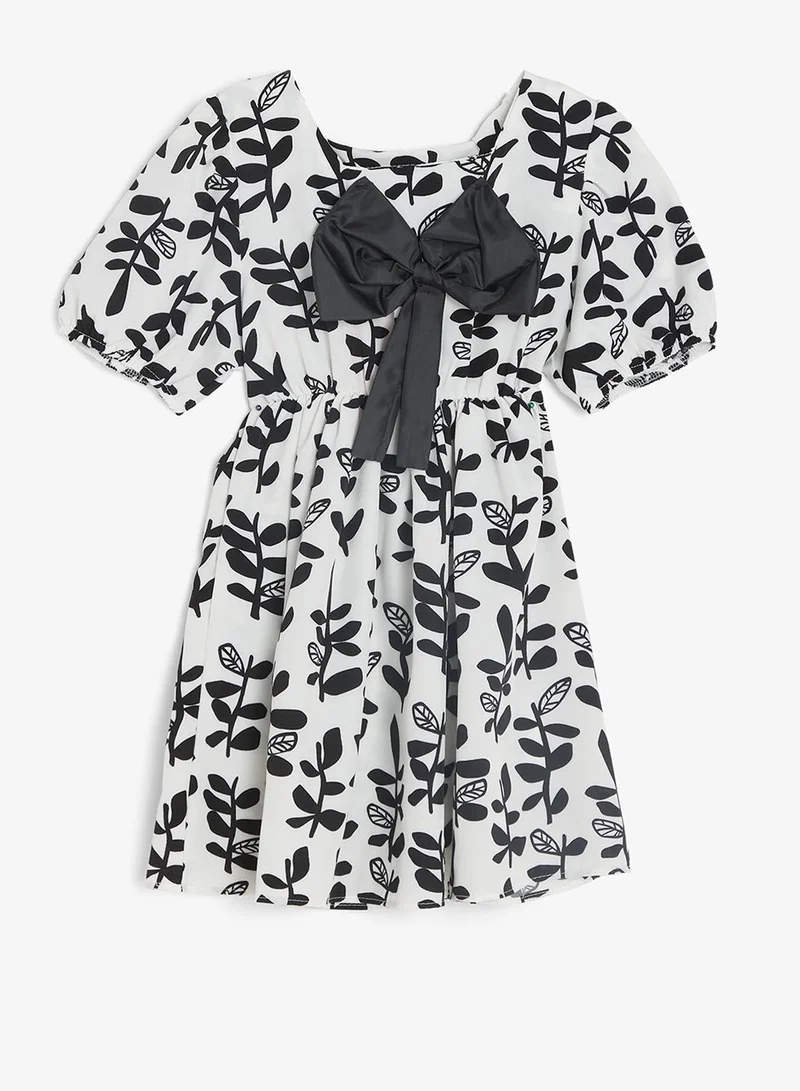 Pinata Bow Floral Print Dress