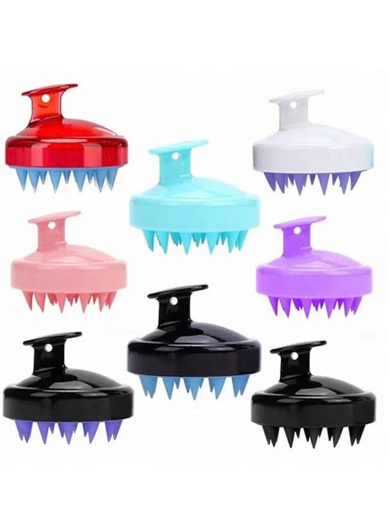 Shampoo Brush with Soft Silicone Bristles to Promote Hair Growth and Reduce Dandruff - Scalp Massager Brush - Color May Vary - Image 1