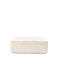 Almutlaq Furniture Senzi - Memory Foam And High Desnity Foam Mattress Providing A Comfortable And Supportive Sleep Experience, The Memory Foam Gently Contours The Body While High Desnity Foam Offers Durability - Super King Size 200x200x20 CM - Colour White  - Image 1