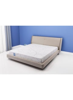 Almutlaq Furniture Senzi - Memory Foam And High Desnity Foam Mattress Providing A Comfortable And Supportive Sleep Experience, The Memory Foam Gently Contours The Body While High Desnity Foam Offers Durability - Super King Size 200x200x20 CM - Colour White  - Image 5