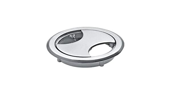 Bosney Round Computer Table Wire Organizer 2 Inch Stainless Steel Cable Hole Grommet for Office Desk and Computer Table Silver Finish Pack of 1 Durable Easy Installation - Image 3