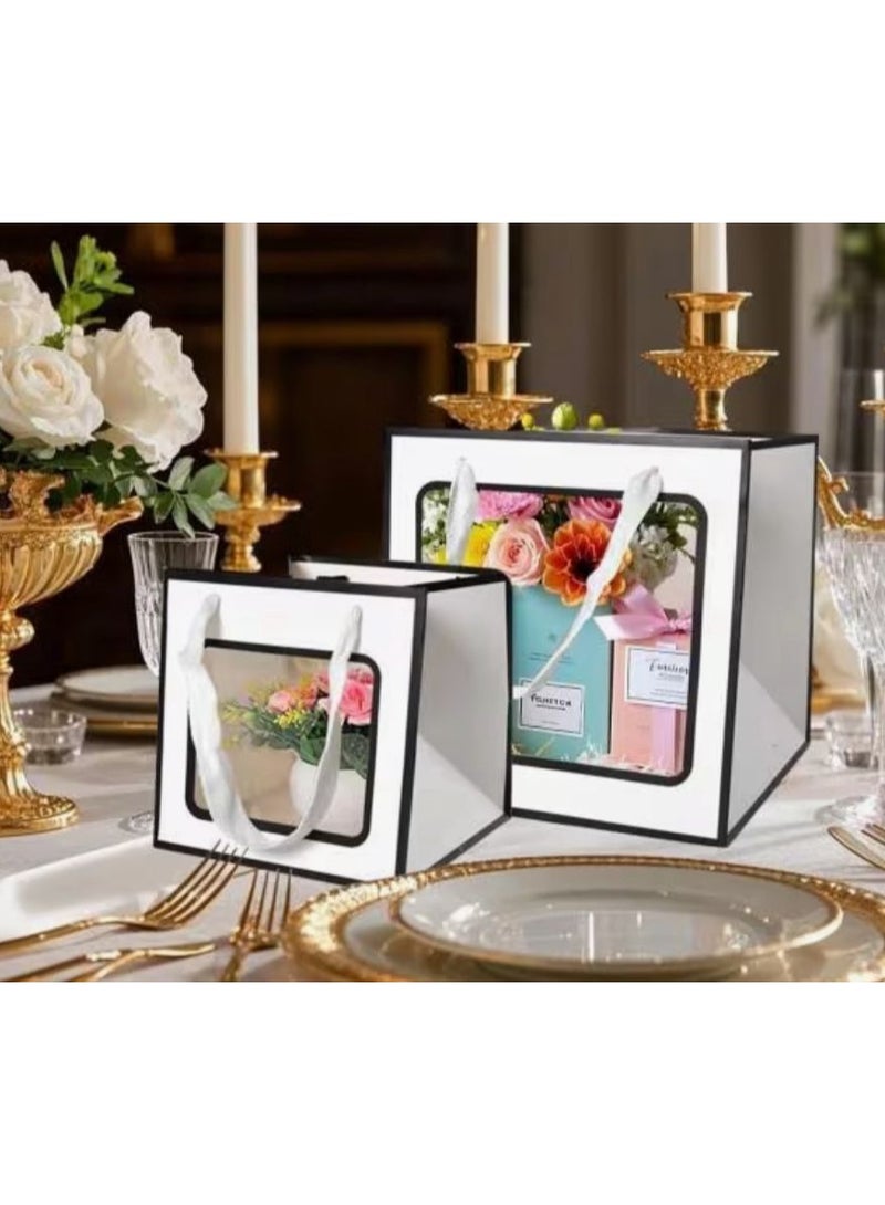 KRONFOL 4pcs Square Gift Bag, Valentine's Day & Mother's Day Presents - Image 2
