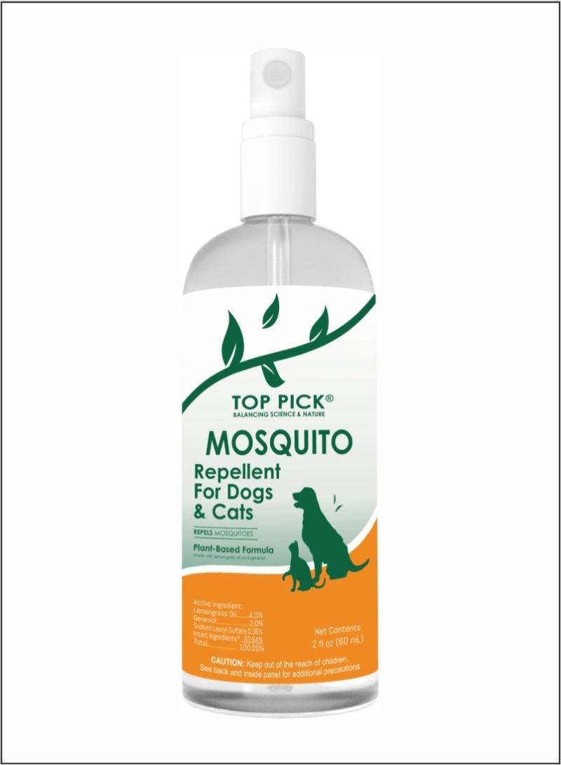 Top Pick Natural Defense - Top Pick Plant Based Mosquito Repellents for Dogs and Cats