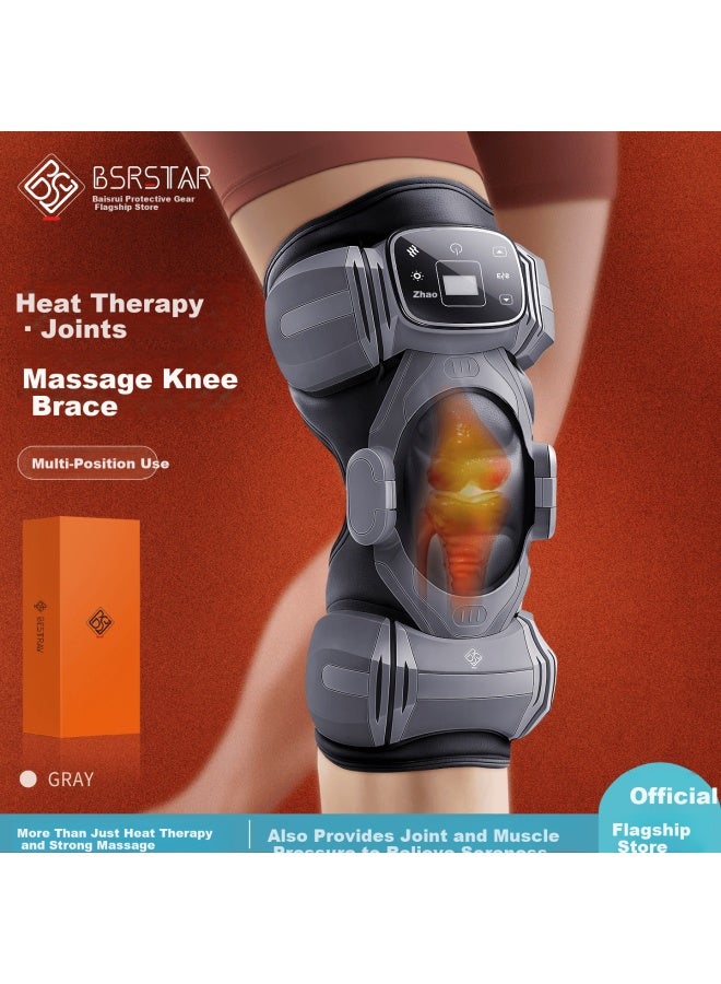 Bestray Knee Massager Professional Heating Therapy Knee Wrap Men’s Protective Gear Injury Support Winter