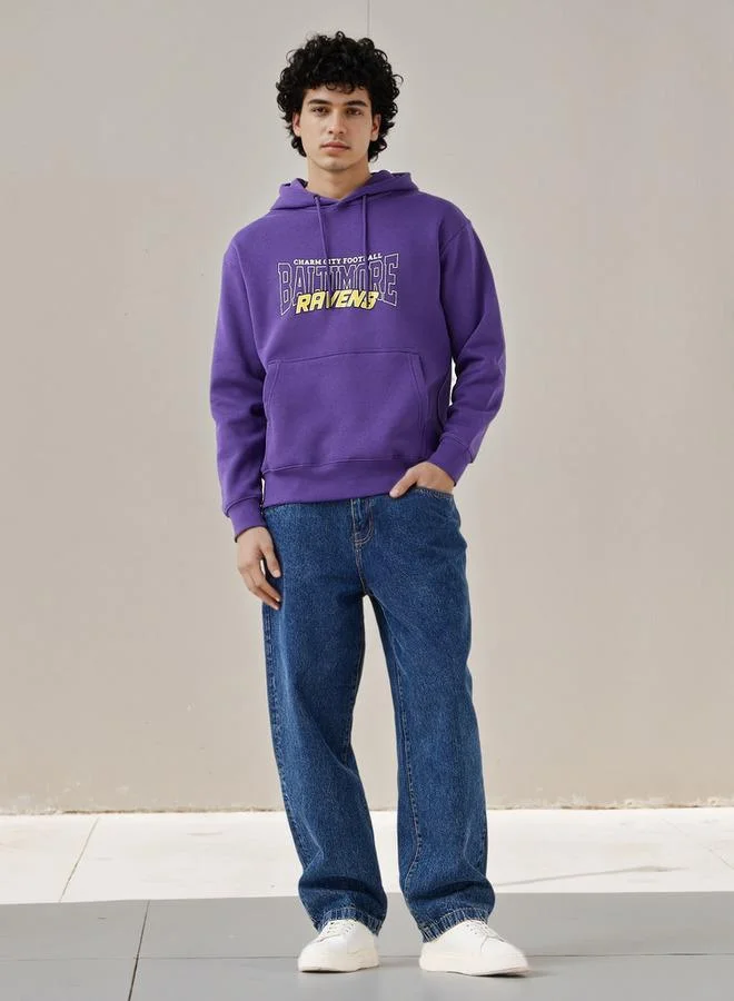 اس بي كاركترز هودي رجالي بطبعة بالتيمور ريفنز كبير الحجم