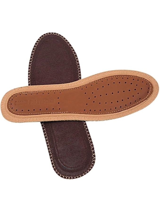 Men Bamboo Charcoal Shoe Insoles Damping Sweat Absorption Leather for Arch Support Comfortable Sneakers Size 3