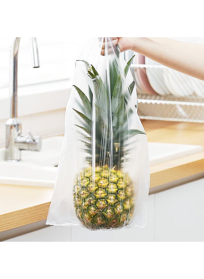 Sodolike Vest-style Thick Food Storage Bags, Extra Large 45*35cm*100 Pieces, Thickened Handheld Antibacterial Pe Food Bags - Image 5