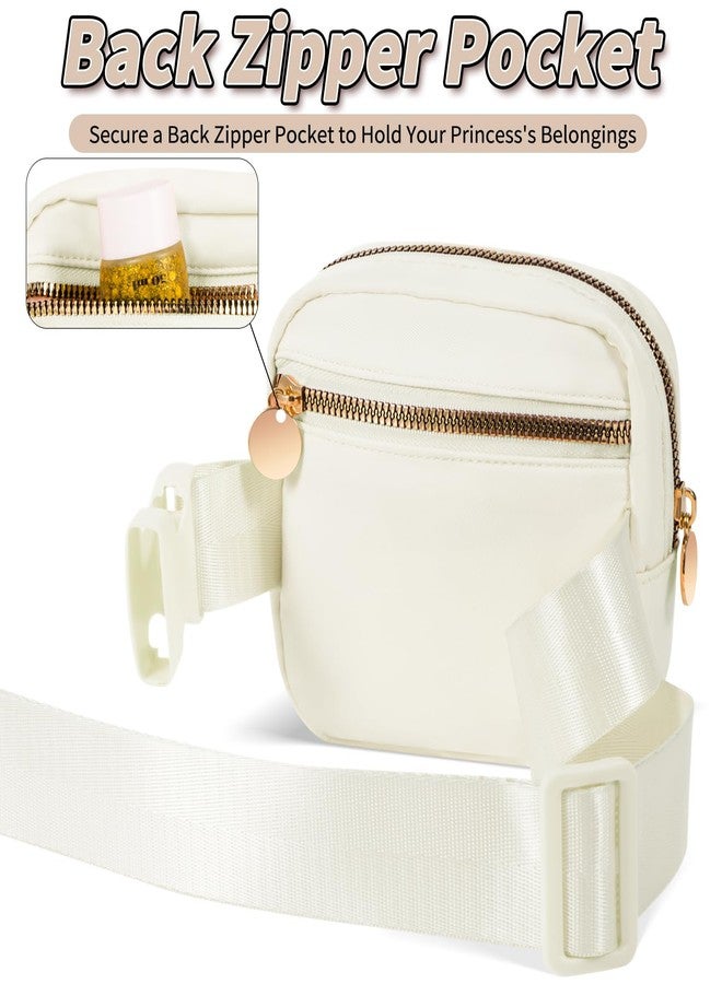 Uygafly Mini Fanny Pack for Little Girls,Gifts for Girl, Cream, 6.1 x 6.1 x 1.38 inches, A - Image 4