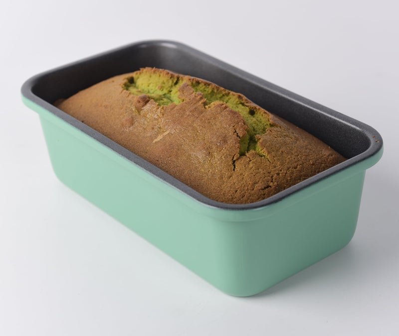 Monfish Bread Loaf Pans for Home Baking, 2pcs Carbon Steel 1lb loaf Tin, Rosemary Green 9x5 inch Non-Stick bread Pan Mold - Image 5