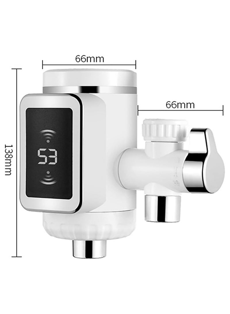 خلاطات صنابير حوض المطبخ من تاليروف، سخان مياه فوري، صنبور تسخين كهربائي، صنبور ماء ساخن كهربائي بدون خزان، مع شاشة رقمية، يمكن الحصول على الماء الساخن بسرعة في 3 ثوانٍ - Image 1