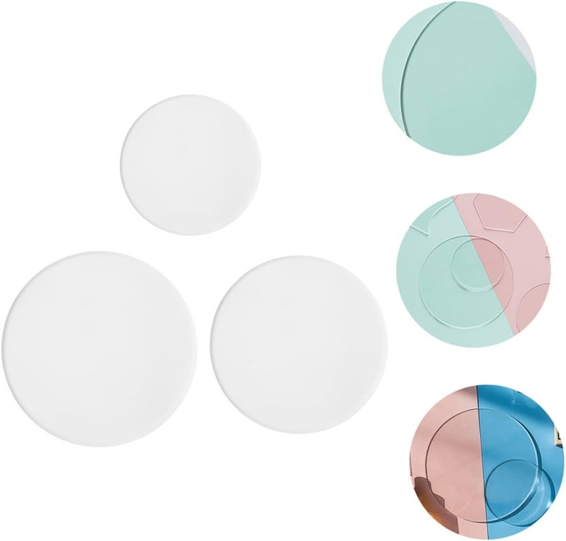 3 Pcs Transparent Acrylic Display Boards DIY Photo Props for Cosmetics Photography Backdrops Lightweight Scratch Resistant Design for Creative Displays and Stylish Decor - Image 2