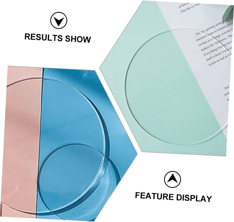 3 Pcs Transparent Acrylic Display Boards DIY Photo Props for Cosmetics Photography Backdrops Lightweight Scratch Resistant Design for Creative Displays and Stylish Decor - Image 5