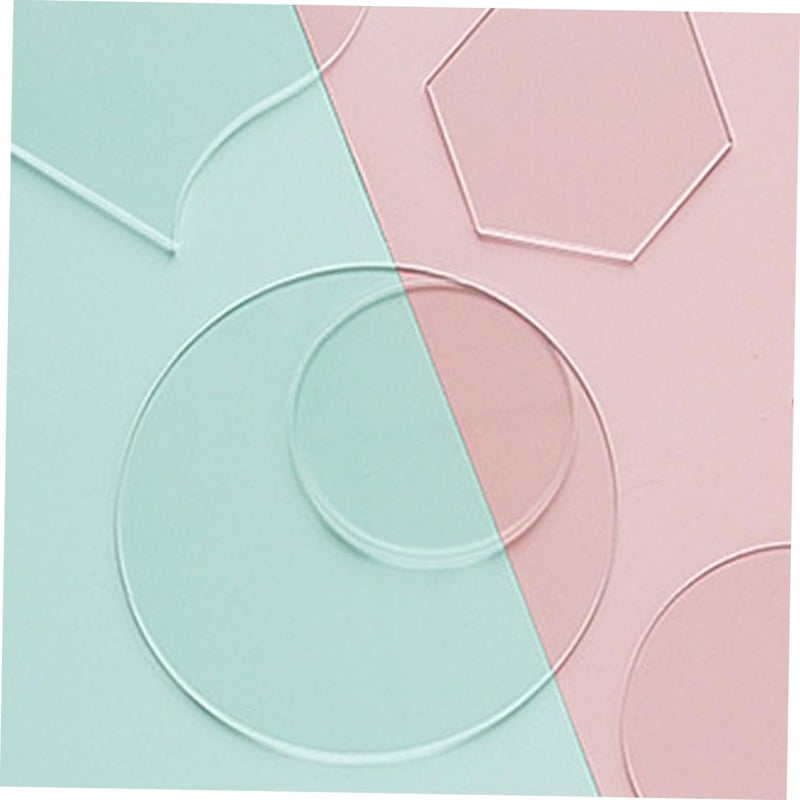 3 Pcs Transparent Acrylic Display Boards DIY Photo Props for Cosmetics Photography Backdrops Lightweight Scratch Resistant Design for Creative Displays and Stylish Decor - Image 3