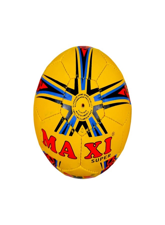 SBG Football for All Ages, 32 Pannel Football, Hand Stitched Football for Soft and Wet Grounds, Match Football,Size-5 (Size 4 Maxi Super, Yellow) - Image 4
