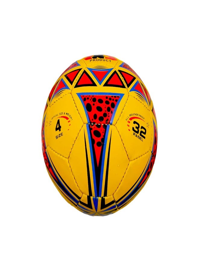 SBG Football for All Ages, 32 Pannel Football, Hand Stitched Football for Soft and Wet Grounds, Match Football,Size-5 (Size 4 Maxi Super, Yellow) - Image 3