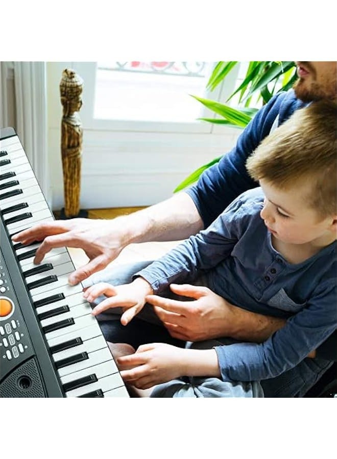 Portable 49-Key Kids Piano Keyboard with Microphone - Electronic Educational Digital Music Toy for Beginners Girls Boys - Great Gift for Learning Music - Image 5