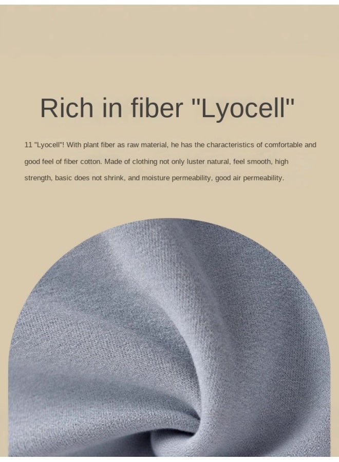 مجموعة ملابس داخلية حرارية للأطفال مع طبقة إضافية من الفرو والسماكة، ملابس داخلية للأولاد والبنات، ملابس وسراويل خريفية، فئة A، طبقة أساسية شتوية - Image 3