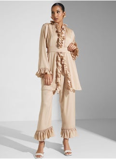 hayas closet Ruffle Detail Shirt & Pant Set  - Image 5