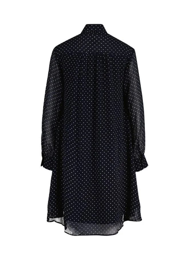 GANT Dot Print Bow Dress