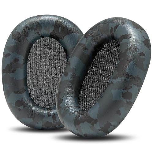 WC PadZ XM6 Premium Replacement Earpads Compatible with Sony WH1000XM6 Headphones by Wicked Cushions Enhanced Comfort Durable PU Leather Sound Isolation Black Camo - Image 1