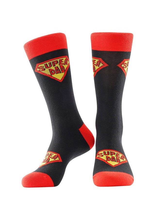 BONANGEL Dad Socks Mens Funny Novelty Crazy Funky Socks Best Gifts for Father's Day Birthday Christmas from Daughter Son  - Image 3
