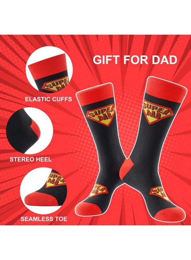 BONANGEL Dad Socks Mens Funny Novelty Crazy Funky Socks Best Gifts for Father's Day Birthday Christmas from Daughter Son  - Image 2