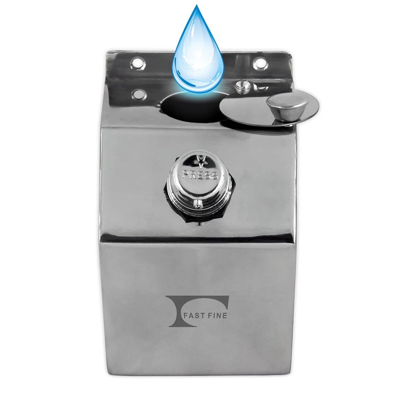 FAST FINE Manual Bathroom Wall Mounted SS 304 Grade Liquid Soap Hand Shampoo Pump Gel Sanitizer Shower Lotion Push Pump DispenserDispenser 750 ml Pack of 1 - Image 4