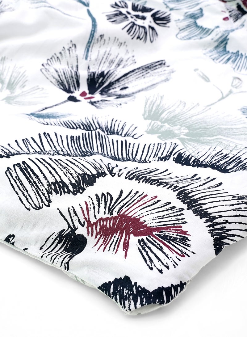 Home-Tex Design 3-Piece Reversible Hometex Design 100% Cotton King Size Duvet Cover - Printed - AMARANDE (Duvet Cover 240x200 cm + Pillow Cases 50x80 cm)  - Image 5