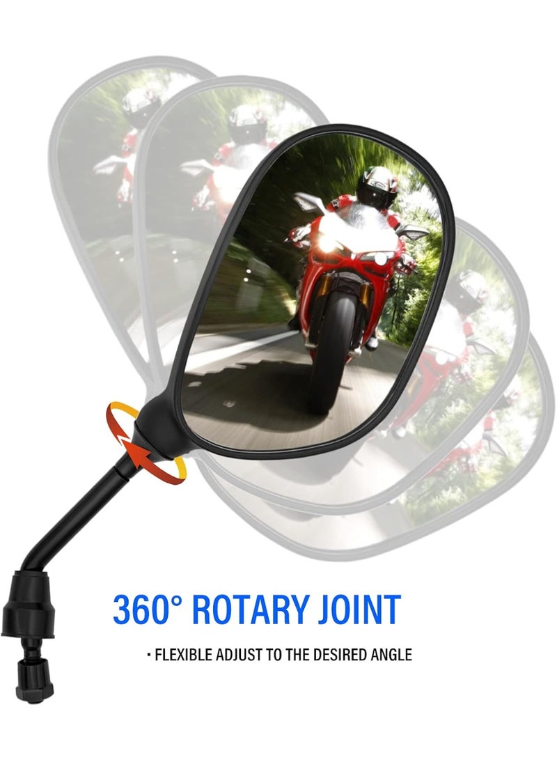 360 Degrees Ball-Type ATV Side Rearview Mirror with 7/8" Handlebar Mount for Motocycle Scooter Moped Sportsman Dirt Bike Cruiser 4 wheeler mirrors - Image 3