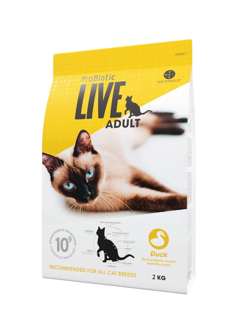 Probiotic Live - Cat dry food Adult Duck - Image 1