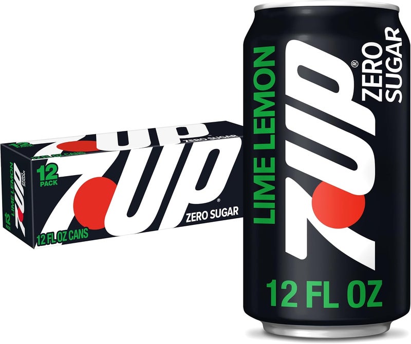 7UP Zero Sugar Lemon Lime Soda - Refreshing Carbonated Beverage - Image 2
