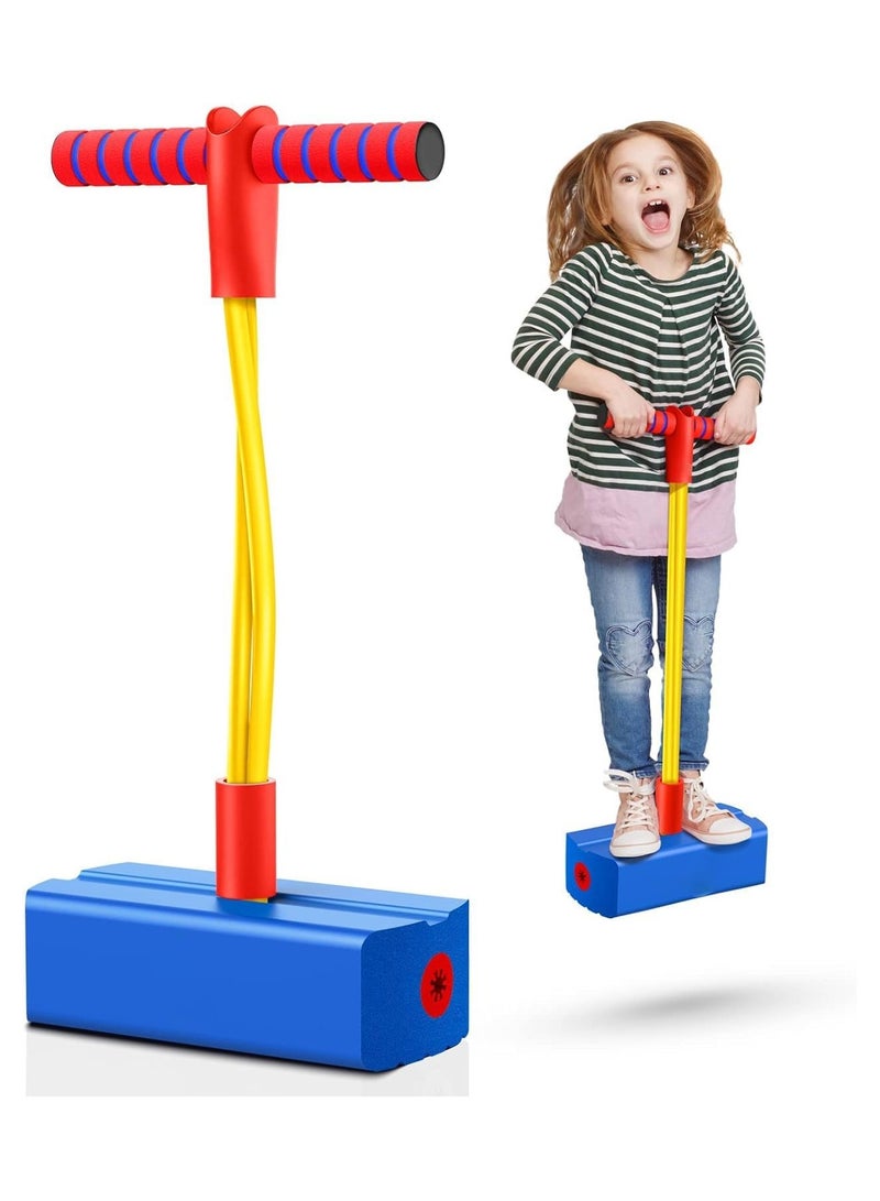 Jumping Toys, Foam Pogo Jumper for Kids, Fun and Safe Childs Pogo Stick for Toddlers, Indoor Outdoor Bungee Jump toys for Children Over 3 Years Old  - Image 1