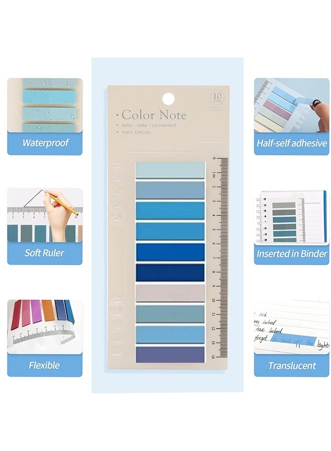 KANGLI Sticky Index Tabs, 1200Pcs Page Tabs Sticky Flags Markers,Writable and Transparent Sticky Notes Page Tabs Book Markers Label Stickers Index Tabs for Page Marking Classify File,Colored Writable and Repositionable Index Tabs (1200 pcs Book tabs) - Image 5