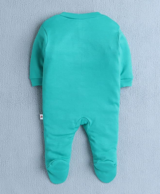 MEGNAM Unisex-Child Cotton Blend Rompers for New Born Baby Sleepsuits Jumpsuit Night Suits |Onesies| Infant Clothes Pack Of 3 (Navy Blue, 6-9 Months) - Image 2