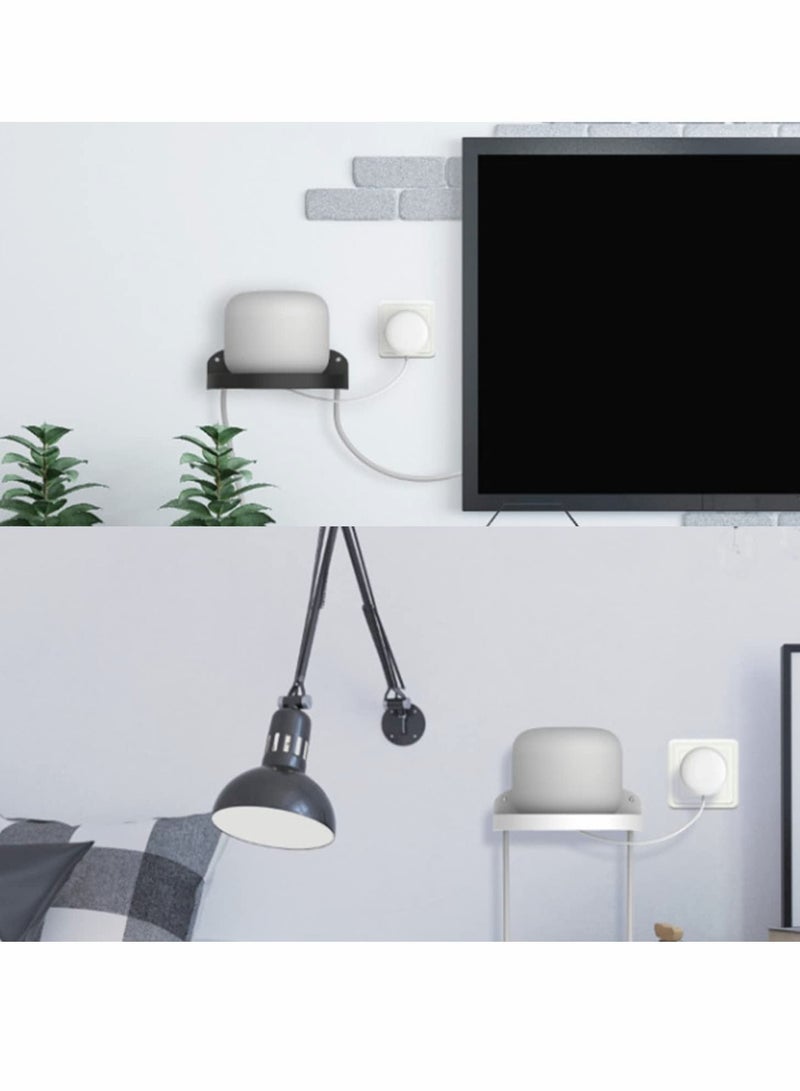 Captaintech Wall Mount Holder Compatible with Google WiFi 1st/2nd Generation, ABS Holder Cable Management Space-Saving Accessories for Google Nest WiFi Router - Image 4