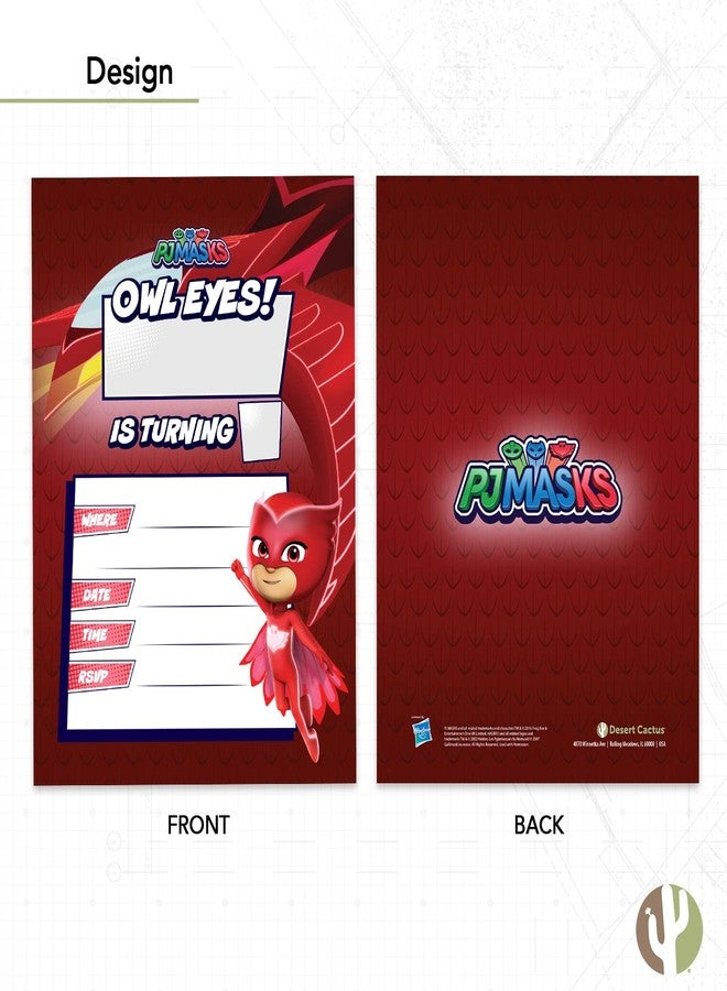 ديزرت كاكتوس بطاقات دعوة لحفلات الأطفال بتصميم صبار الصحراء من بي جي ماسكس، للأولاد والبنات، 10 بطاقات مع أظرف، عيد ميلاد سعيد (النمط E) - Image 4