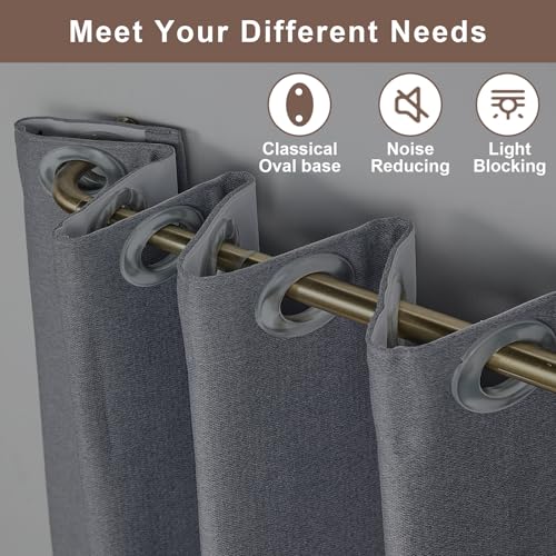 YuMierle 2 Pack 1Inch Diameter Wrap Around Curtain Rods for windows 28-86 inch(2.3-7Ft), Splicing Adjustable Room Darking Drapery Rod with Aluminum Finials and Brackets,Antique Bronze - Image 2