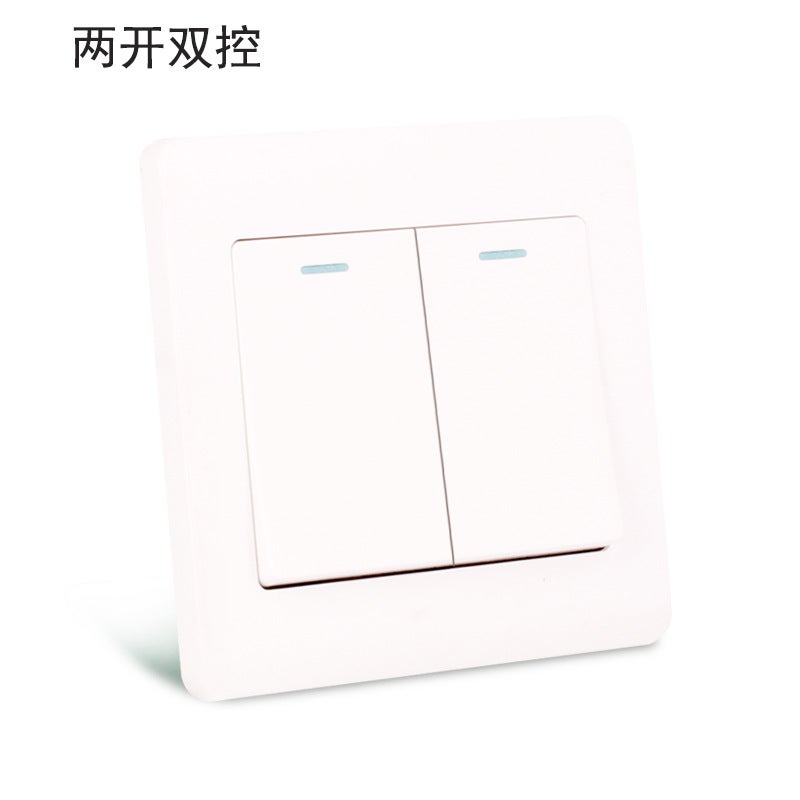 Dual 13A UK Socket Panel with Switch  USB Two-open double-control 