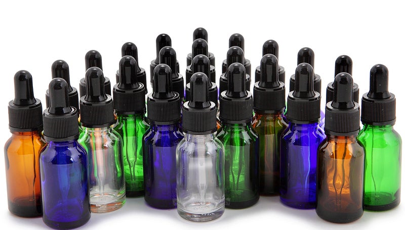 Vivaplex, 24, Assorted Colors, 15 Ml (1/2 Oz) Glass Bottles, With Glass Eye Droppers - Image 1